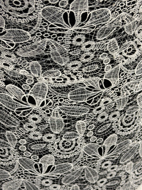 Dentelle de mariée à paillettes ivoire - EB3050