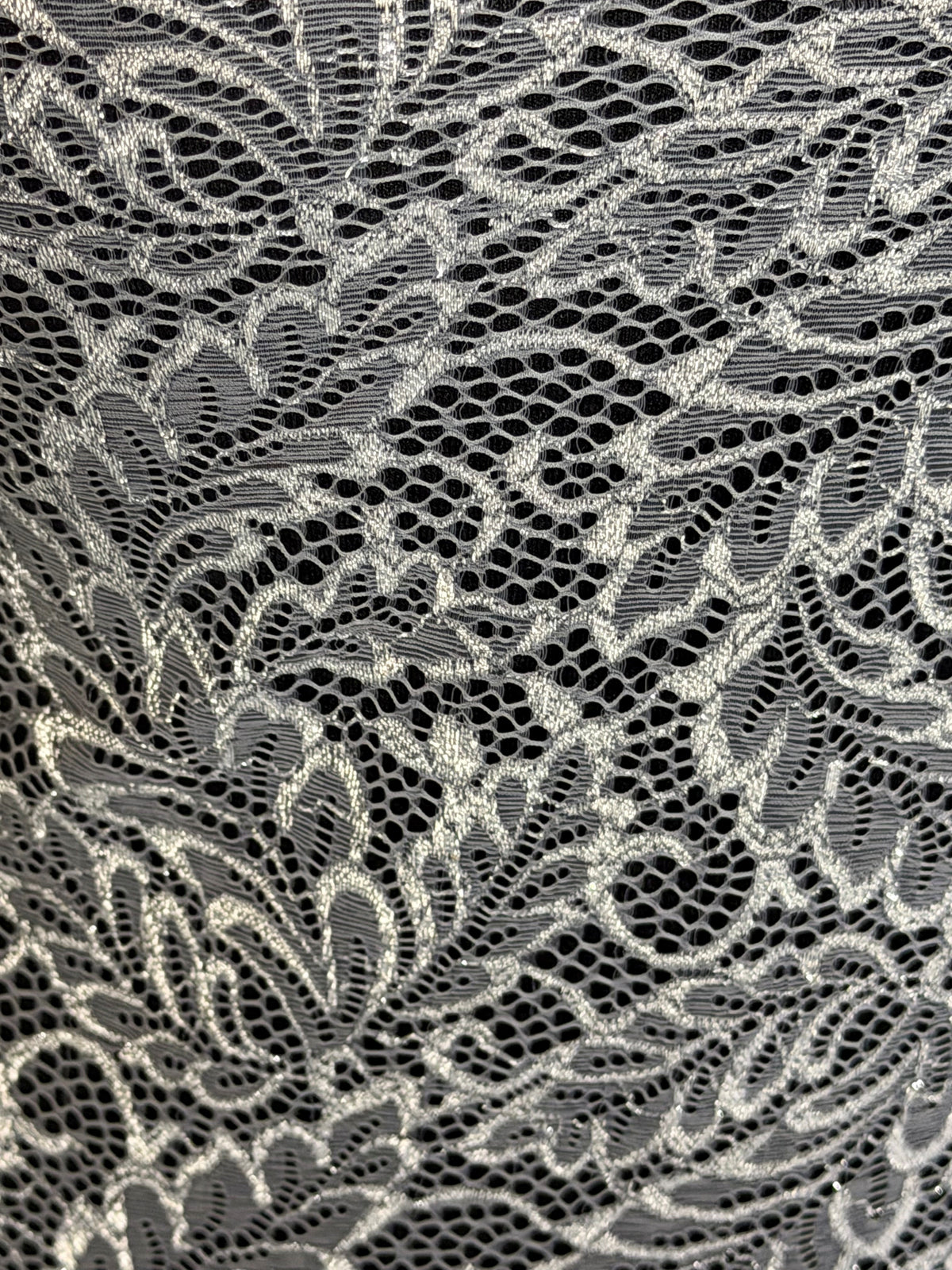 Dentelle extensible platine - LB7002