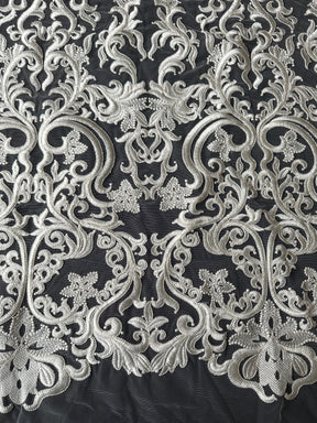 Dentelle brodée ivoire - Forno