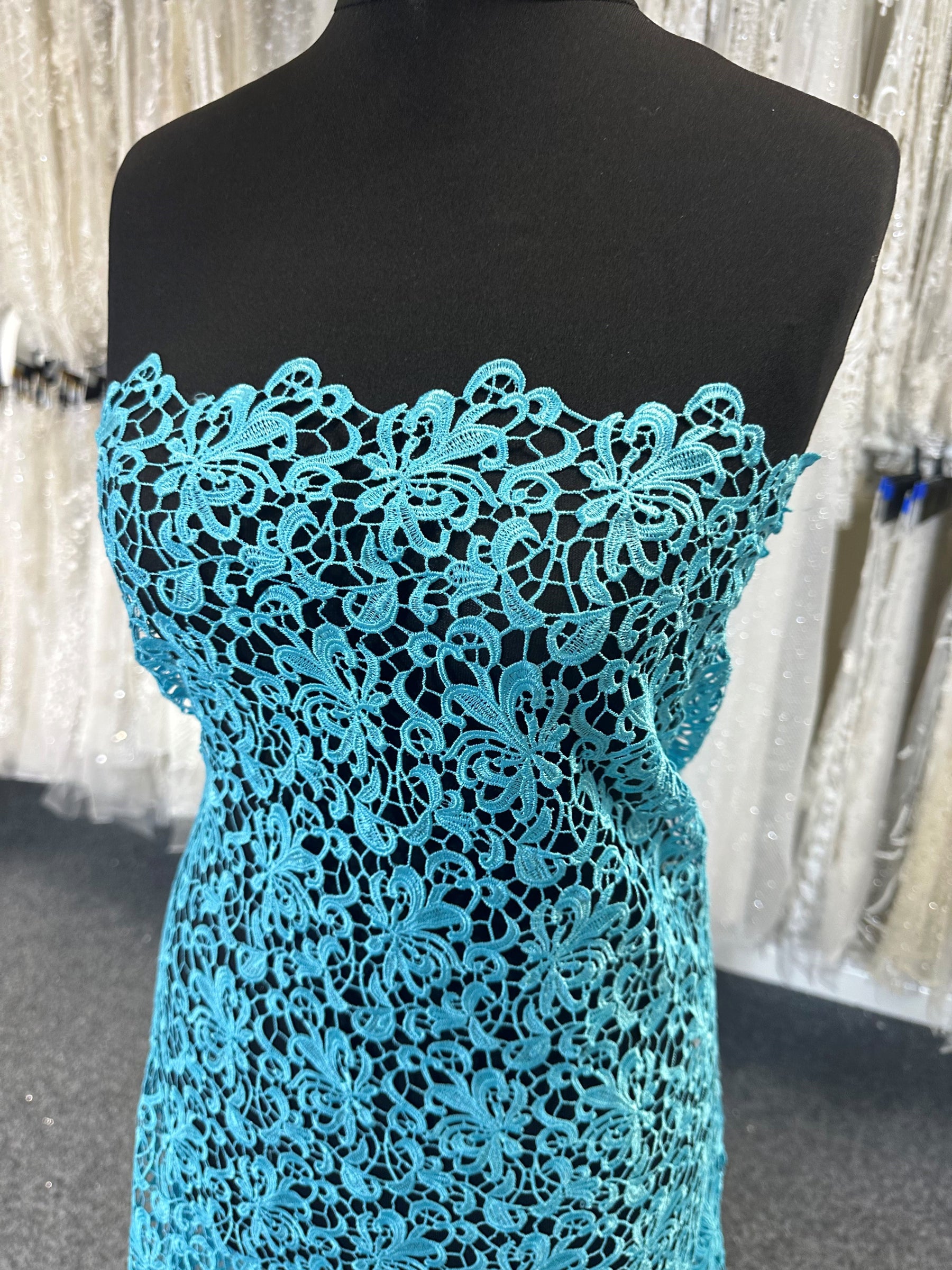 Dentelle Guipure Turquoise - Reese