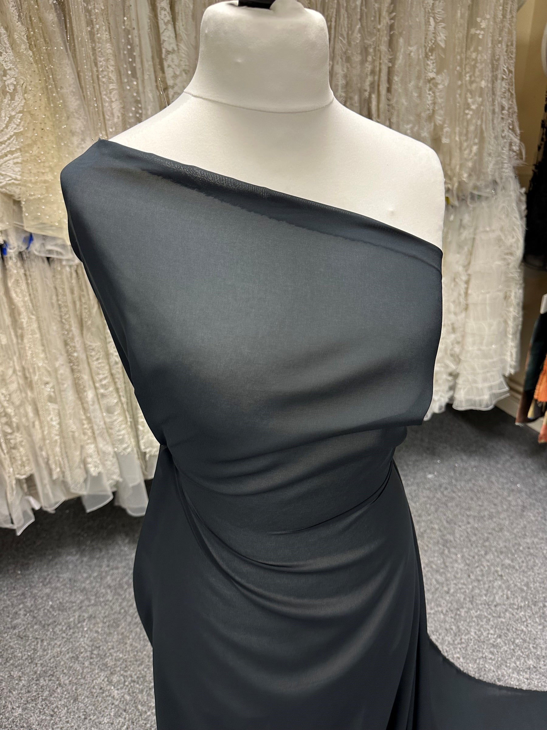 Tissu Mousseline Noir - Serendipity