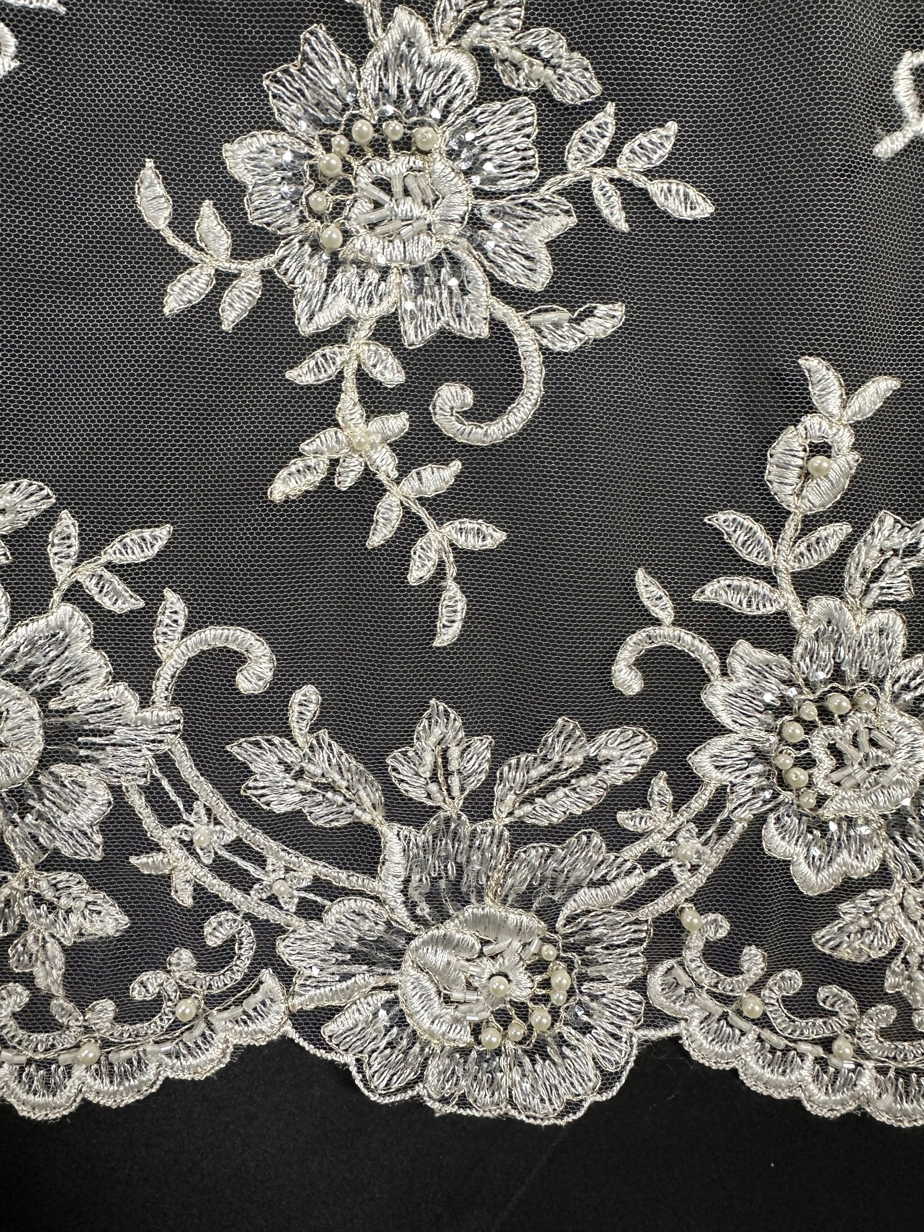 Dentelle perlée ivoire - Languide (CF Lucinda)