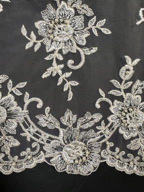 Dentelle perlée ivoire - Languide (CF Lucinda)