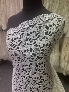Dentelle pailletée ivoire - Logan