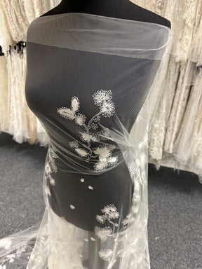 Dentelle brodée italienne ivoire - Koda