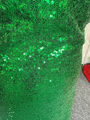 Tulle à paillettes vertes - Glow
