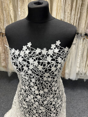 Dentelle guipure perlée ivoire - Minuet