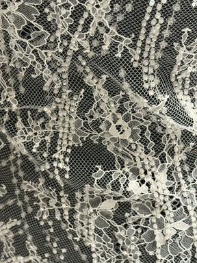 Dentelle ivoire à cordons et sequins - Cappie