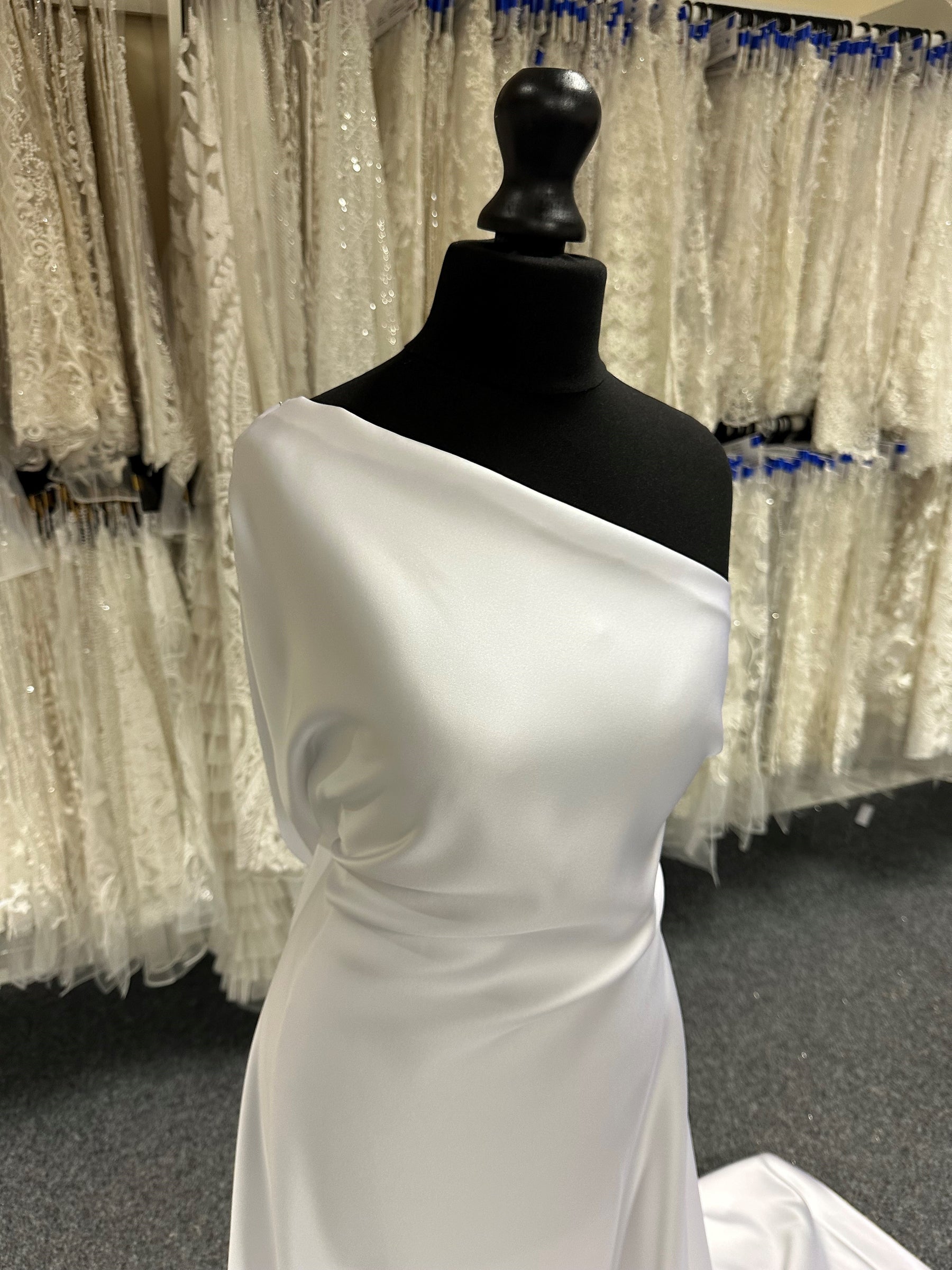 Satin Duchesse Polyester Blanc - Suprême