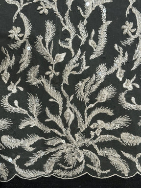 Dentelle florale dégradée ivoire - Paula (CF)