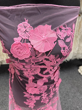 Dentelle 3D rose – Meghan