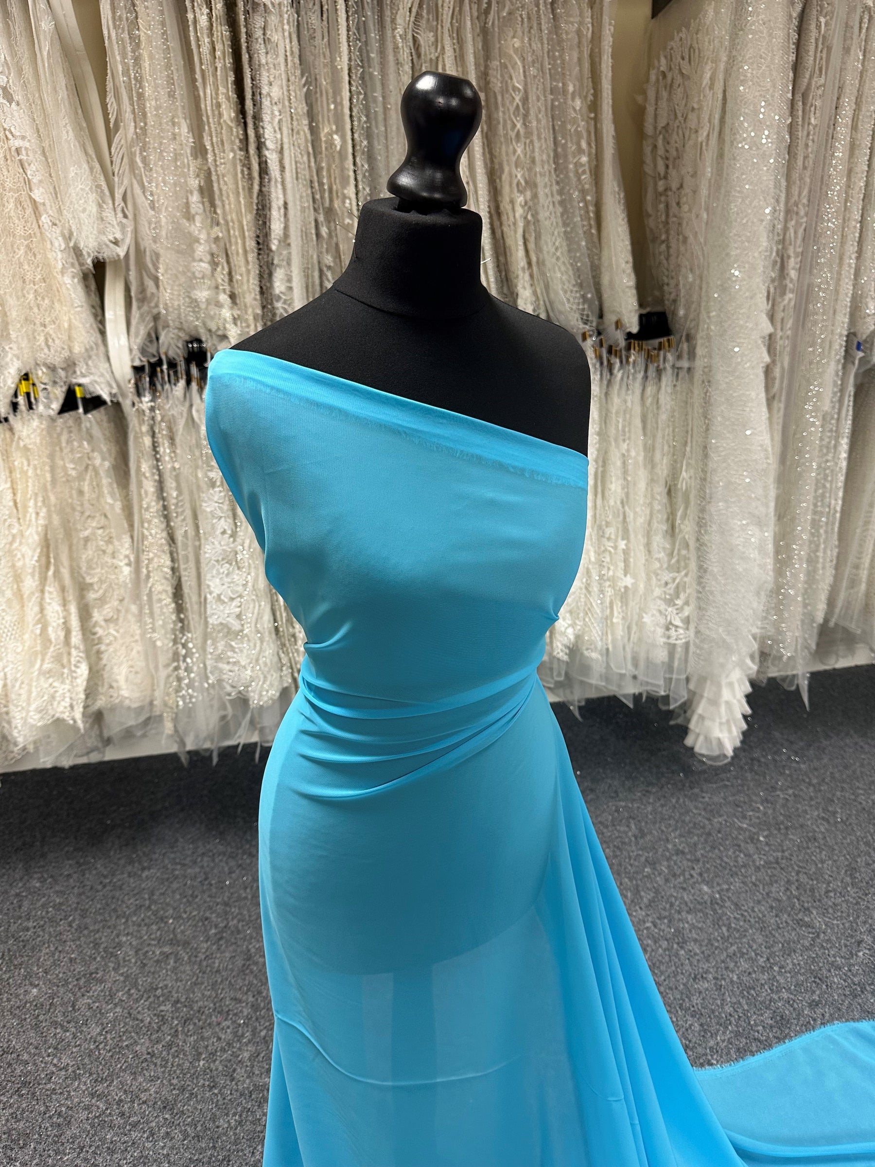 Mousseline de Polyester Turquoise - Benevolence