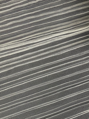 Organza de polyester plissé ivoire - Flirt (CF)