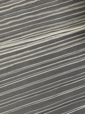 Organza de polyester plissé ivoire - Flirt (CF)