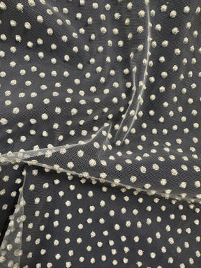 Dentelle ivoire à paillettes - Inde