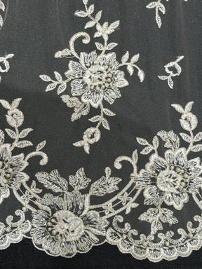 Dentelle perlée ivoire - Languide (CF Lucinda)