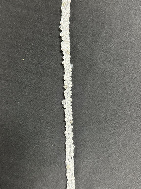 White Beaded Lace Trim - Ricarda T572