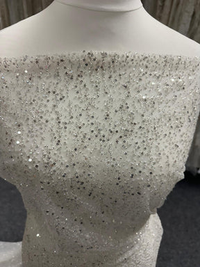 Tulle à Paillettes Ivoire - Ottoman