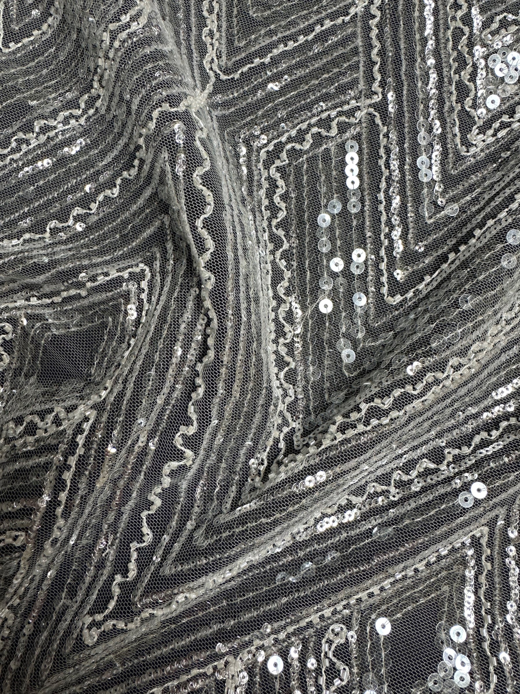 Tulle à sequins ivoire - Angola