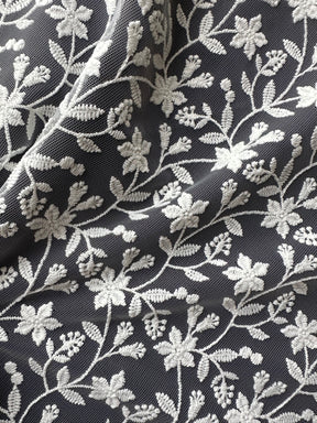 Dentelle florale brodée ivoire - Lizzy