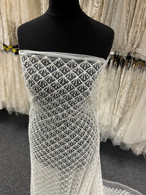 Dentelle Perlée Ivoire Pâle - Vivienne