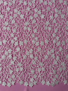 Dentelle guipure perlée ivoire - Minuet