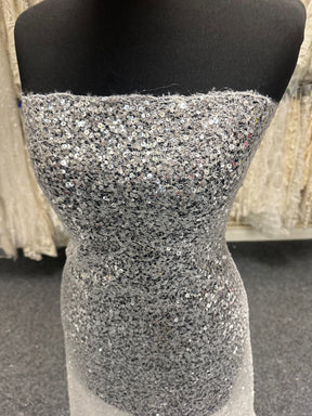 Tulle ivoire avec sequins - Flicker