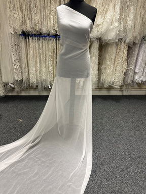 Georgette de Soie Blanche - Shimmer
