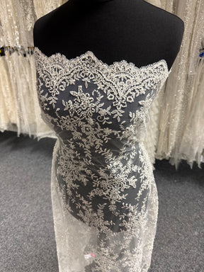 Dentelle perlée ivoire - Hada