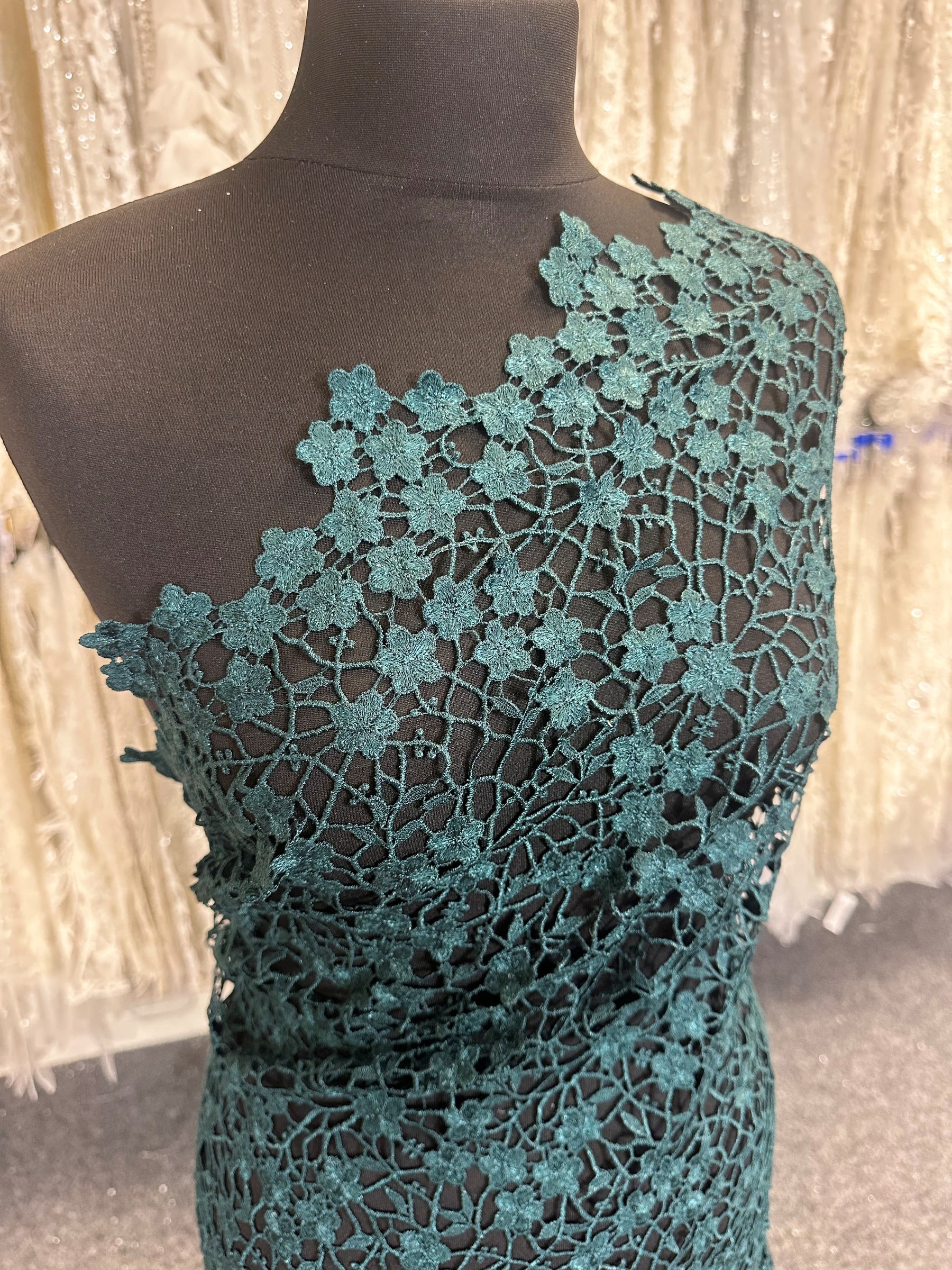 Dentelle Guipure Vert Foncé - Ebba