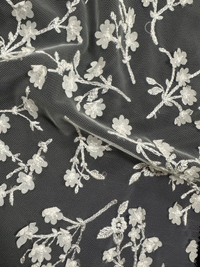 Dentelle brodée au laser ivoire - Hypnose (CF Helena)