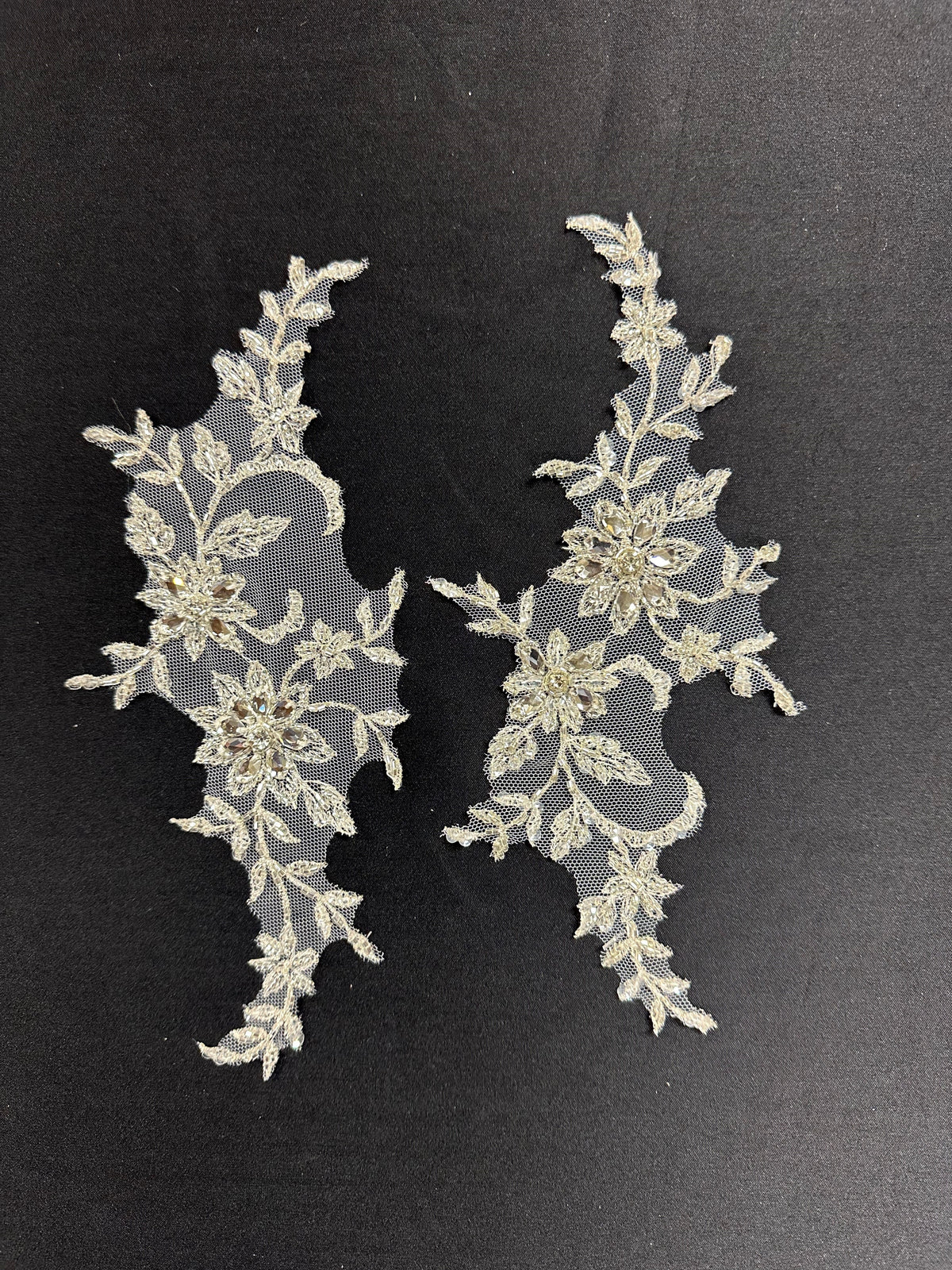 Crystal and Sequin Embellished Appliques - Fame