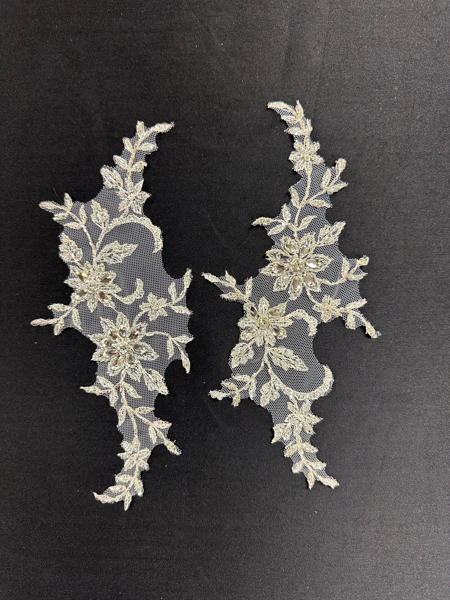 Crystal and Sequin Embellished Appliques - Fame