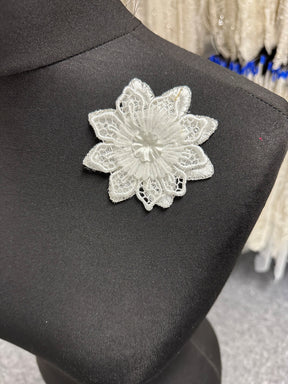 Ivory Layered Flower Applique - AP 2216 (CF)