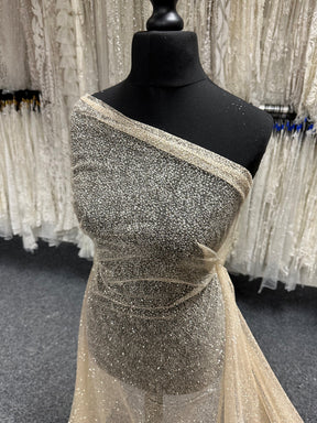 Tulle pailleté nude - Attraction