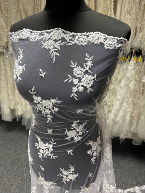 White Beaded Lace - Ream