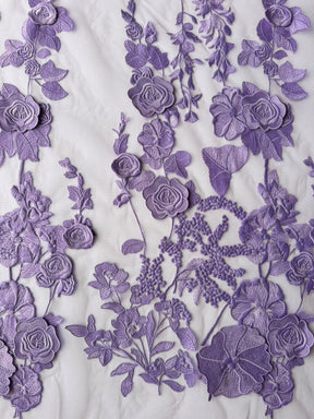 Dentelle 3D violette - Meghan