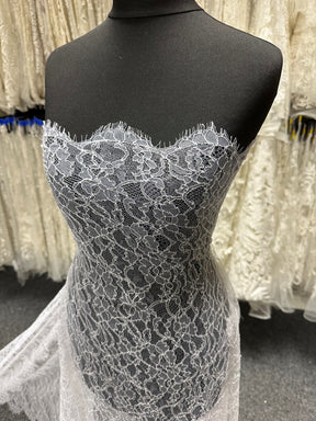 Dentelle de Chantilly blanche - Samantha