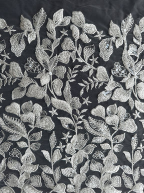 Dentelle brodée de perles ivoire - Cheney