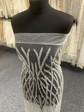 Tulle embelli ivoire - Alba