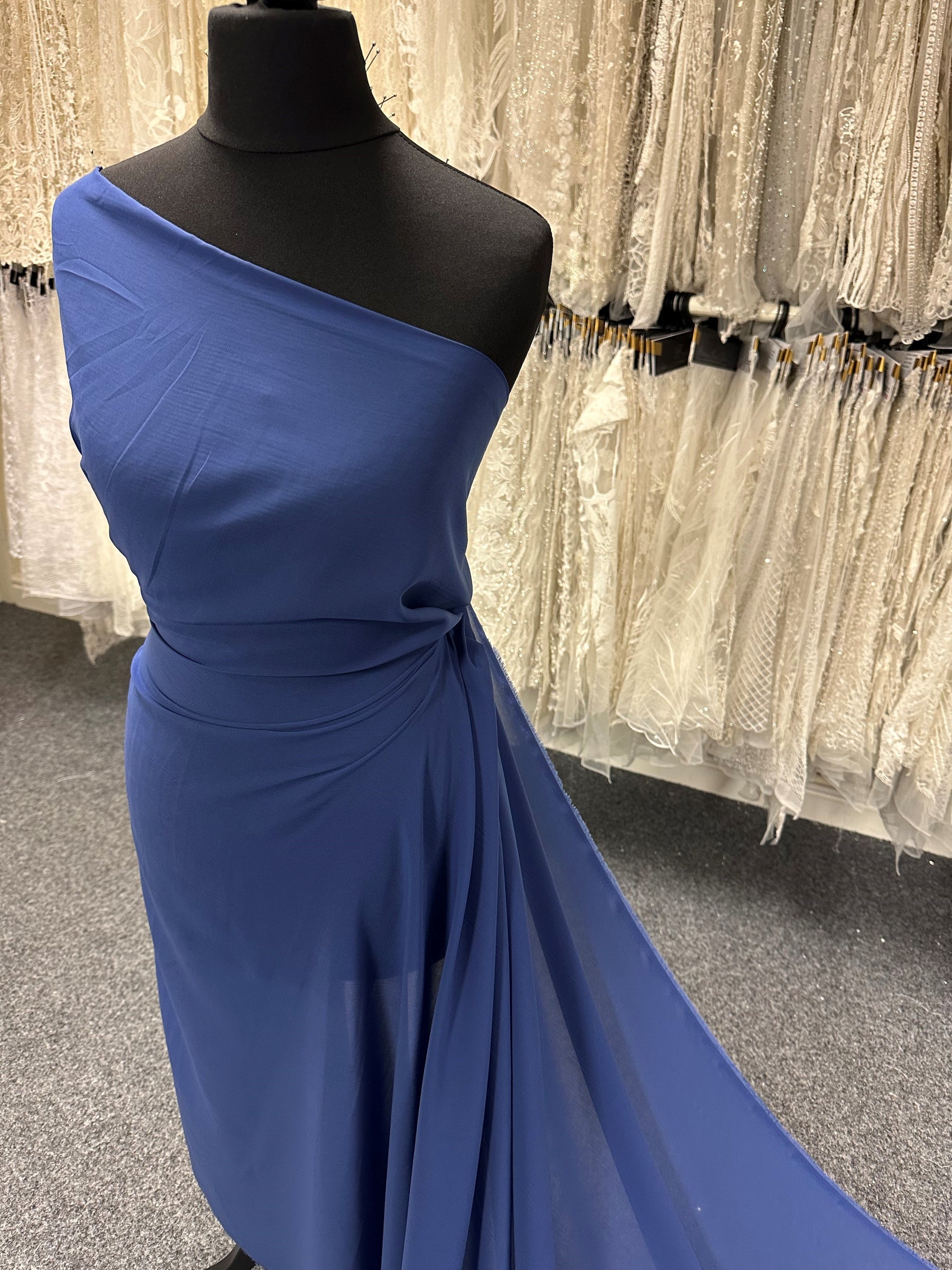 Tissu mousseline de polyester royal - Serendipity