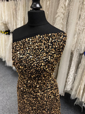 Dentelle à paillettes dorées - Everlie