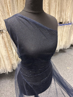 Tulle pailleté bleu marine - Trumpet