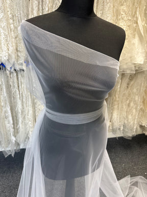Tulle souple extensible blanc - Impetus