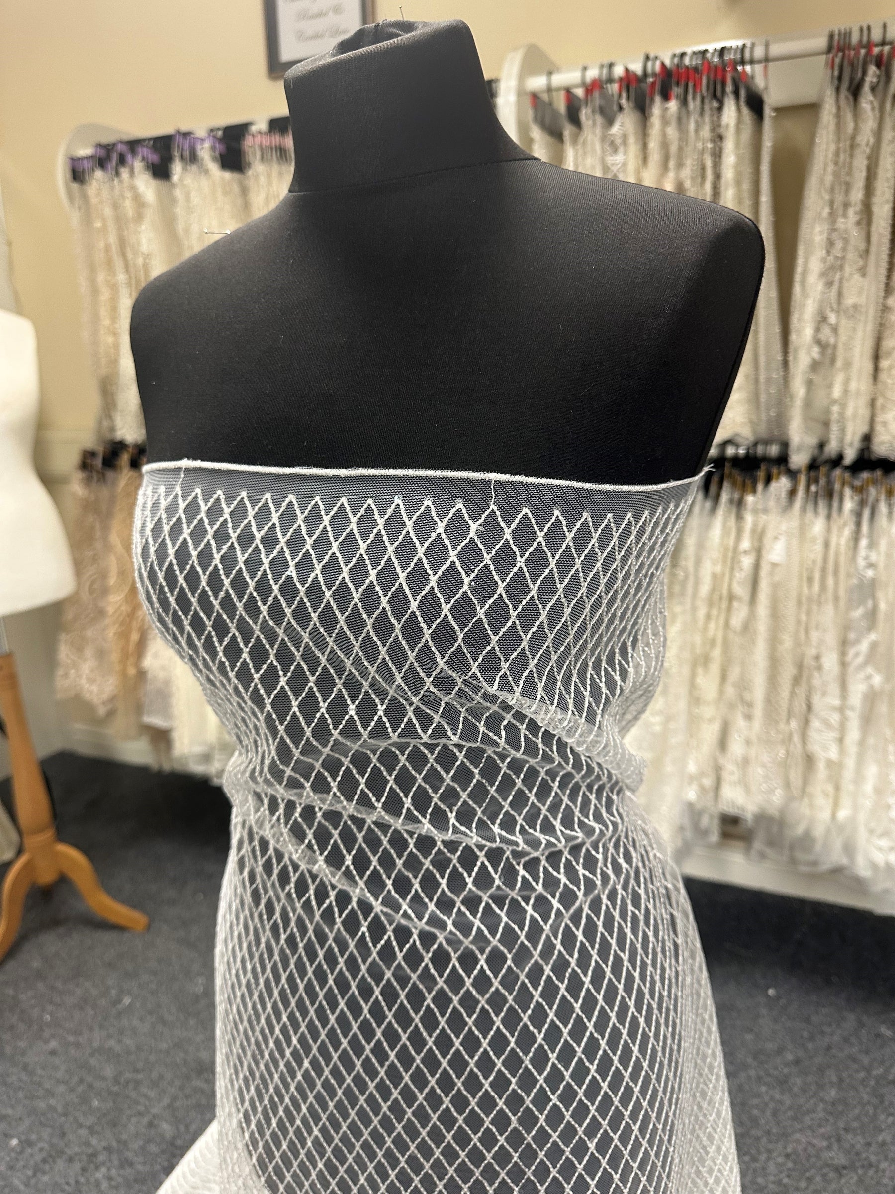 Tulle ivoire avec sequins - Glint