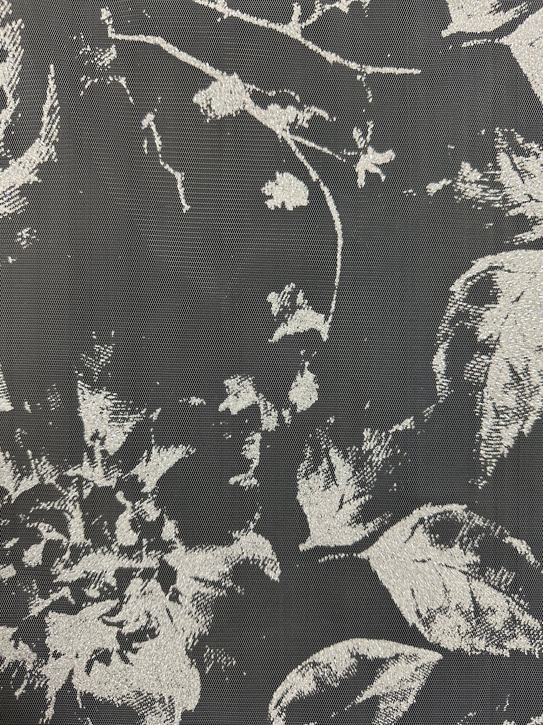 Dentelle à paillettes ivoire - Aiguille (CF Nicola)