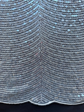 Tulle brodé de sequins ivoire – EB3020