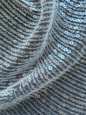 Tulle brodé de sequins ivoire – EB3020