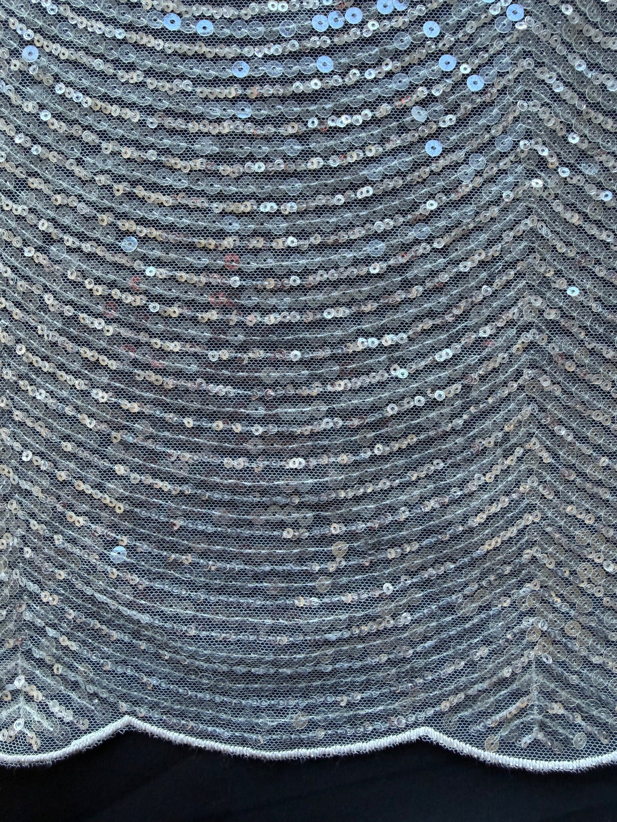 Baby Pink Embroidered Sequin Tulle – EB3020