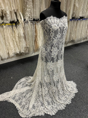 Dentelle Rachel perlée ivoire - Devon